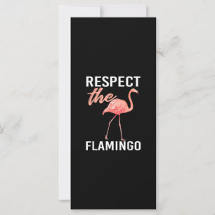 Carte Respect Du Flamant rose Amoureux du Flamant rose