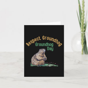 Carte Respectez la chemise à marmotte _ Jour de marmotte
