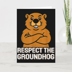Carte Respectez le groundhog drôle Groundhog Day 2026 