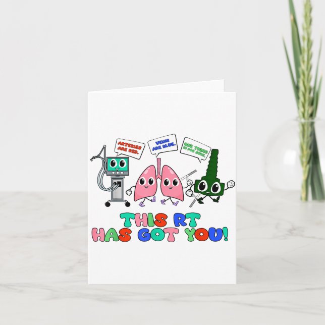 Carte Resratory Therast Valentine’s Day Design Lung Squa (Devant)