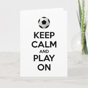 Carte Restez calme et jouez