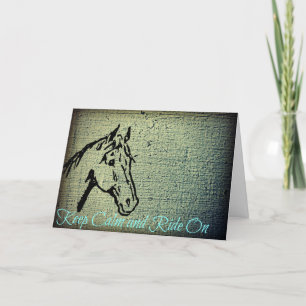 Carte Restez calme et promenez-vous à l'anniversaire