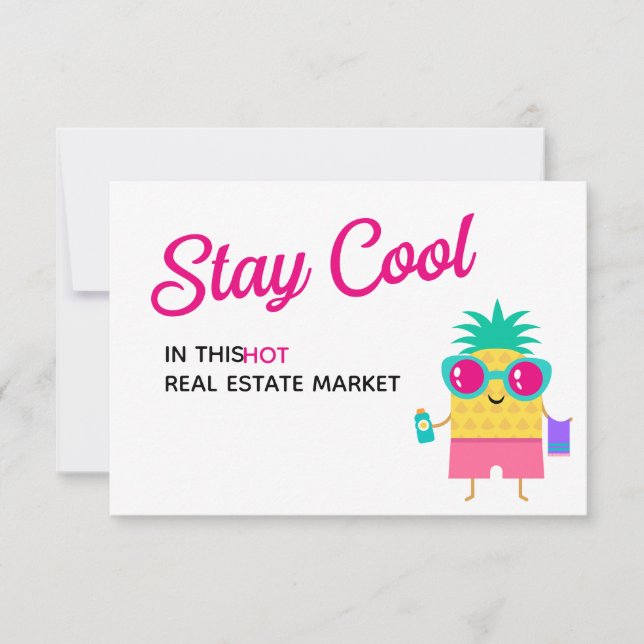 Carte Restez Cool Amusant Summer Realer Marketing (Devant)