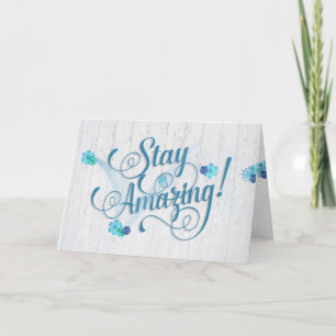 Carte "restez" les marguerites extraordinaires