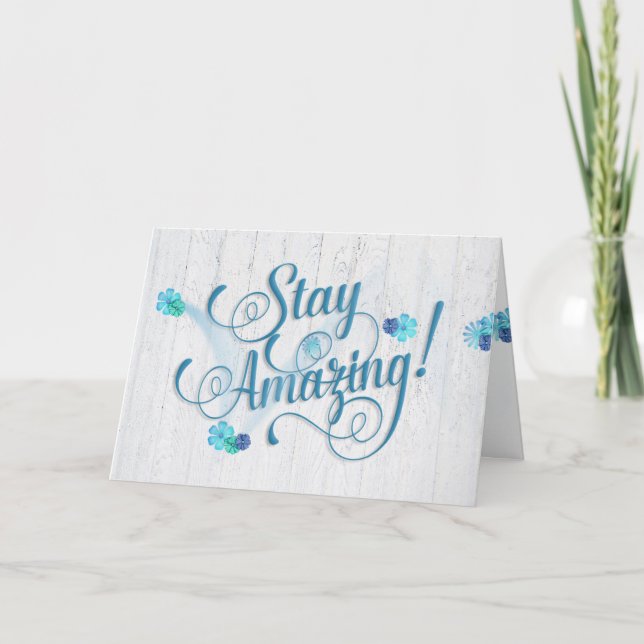 Carte "restez" les marguerites extraordinaires (Devant)
