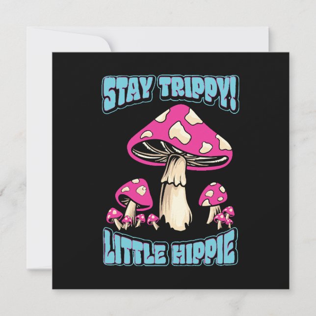 Carte Restez Trippy ! Petit Hippie (Devant)
