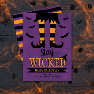 Carte Restez Wicked Halloween
