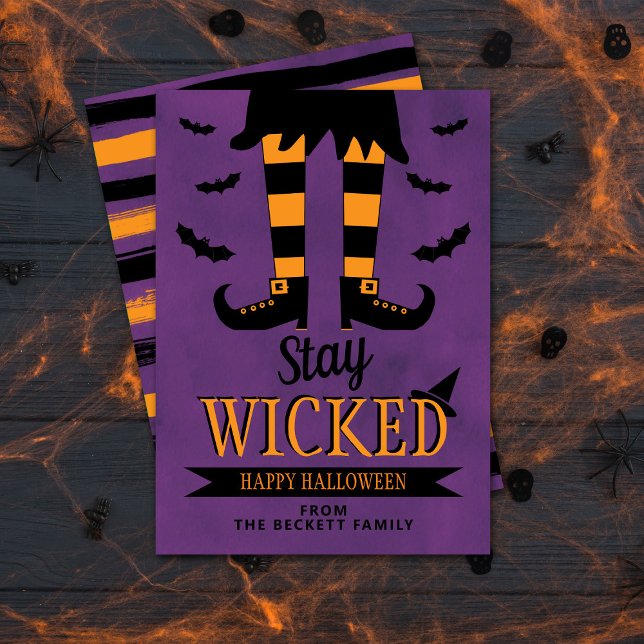 Carte Restez Wicked Halloween (Créateur téléchargé)