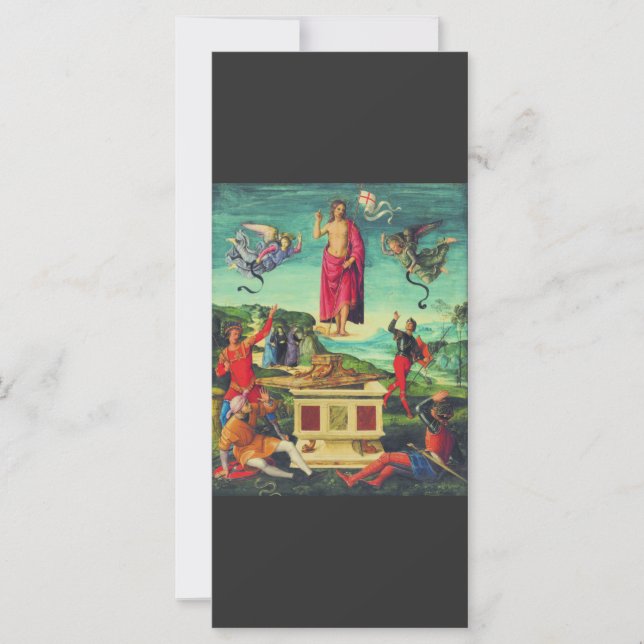 Carte Résurrection de Jésus Christ par Raphael (Devant)