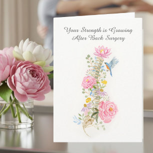 Carte Rétablissement de la chirurgie du dos Floral colon
