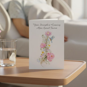 Carte Rétablissement de la fusion spinale Fleur de dos a