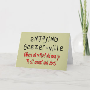 Carte Retired Mens T-Shirts & Gifts "Geezer-Ville"