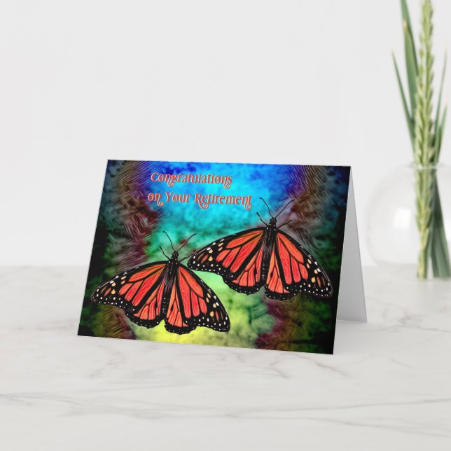 Carte Retirement congratulations with Butterflies (Devant)