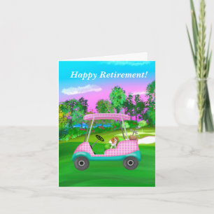 Carte Retirement Golf Cavalier King Charles Spaniel