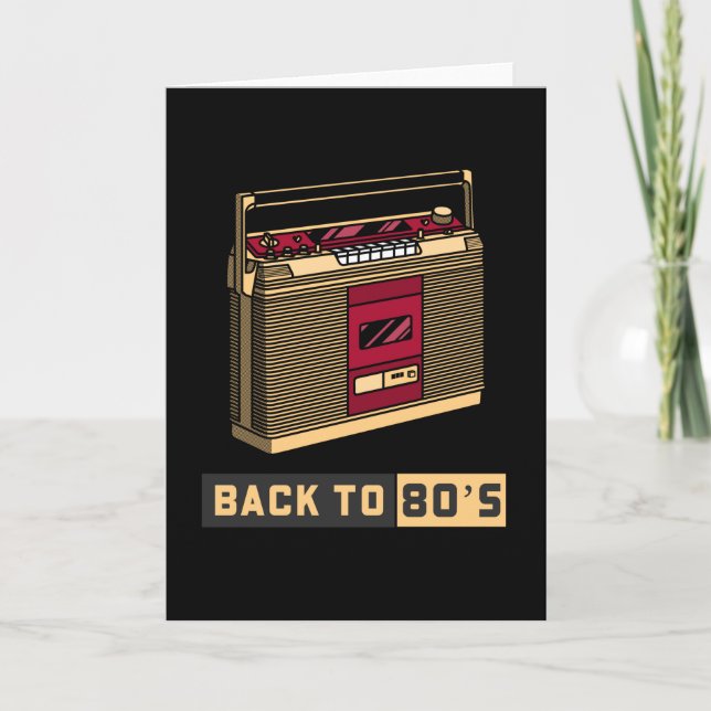 Carte Retour À La Musique Des Années 80 (Devant)