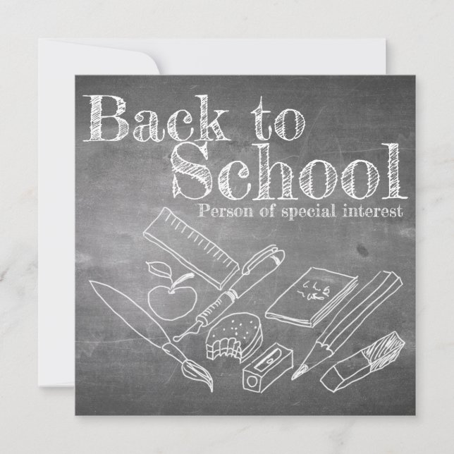 Carte Retour à l'école (Devant)