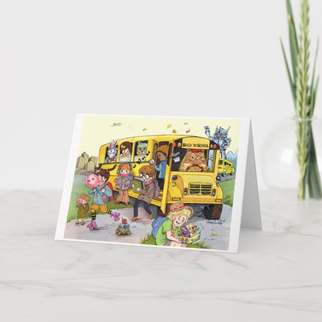 Carte Retour à l'école 80's Style Greeting Card (Devant)