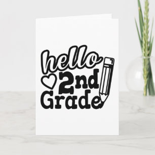 Carte Retour À L'École Cadeau - Bonjour Deuxième (2e ann