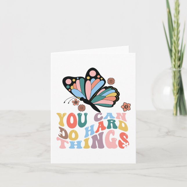 Carte Retour À L'École Vous Pouvez Faire Des Choses Dure (Devant)