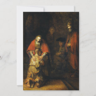 Carte Retour du Fils prodigue par Rembrandt