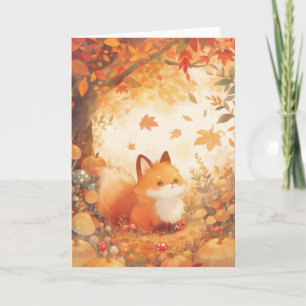 Carte Retraite d'automne du renard