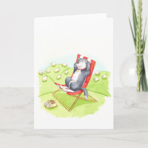 Carte Retraite de chien de berger