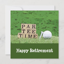 Carte Retraite de golf avec boule par tee time sur Ca ve