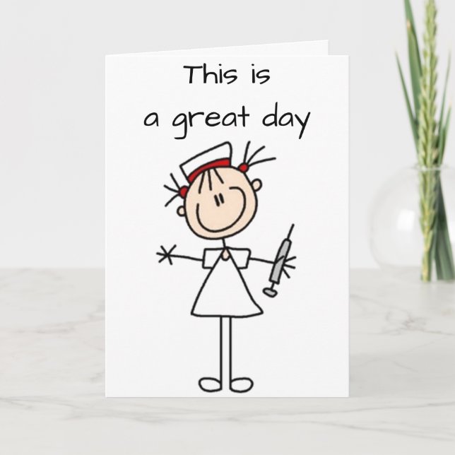 CARTE **RETRAITE DE L'INFIRMIÈRE** SORTIR ET BOIRE DES T (Devant)