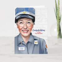 Retraite des entreprises postales de femme blanche
