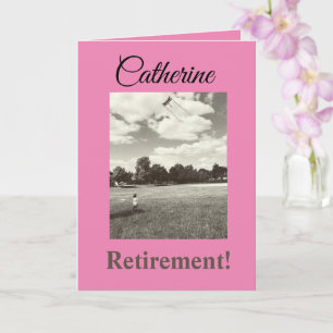 Carte Retraite ! Fille Inspirante Vœux Positifs