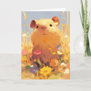 Carte Retraite Herbeuse du Capybara