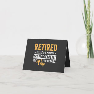 Carte retraité sous la nouvelle direction, voir femme po