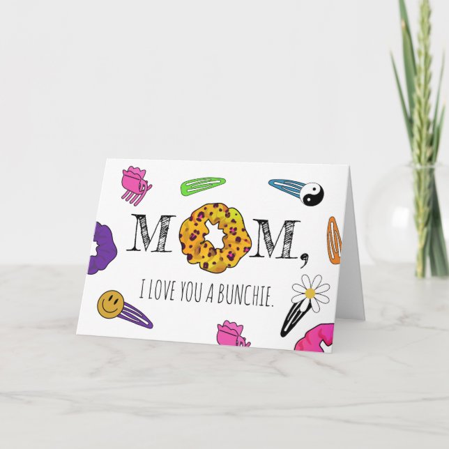 Carte Retro 90's I Love You A Bunchie Mother's Day (Devant)