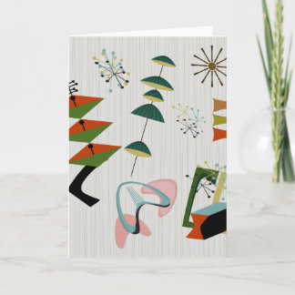 Carte Rétro atomique d'Eames-Ère inspiré