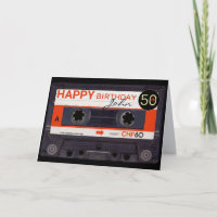 Retro Audiotape S 50e anniversaire recto-verso Nom
