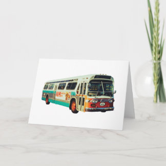 CARTE RÉTRO AUTOBUS DE TRANSIT À C.A. DE VIEILLE ÉCOLE