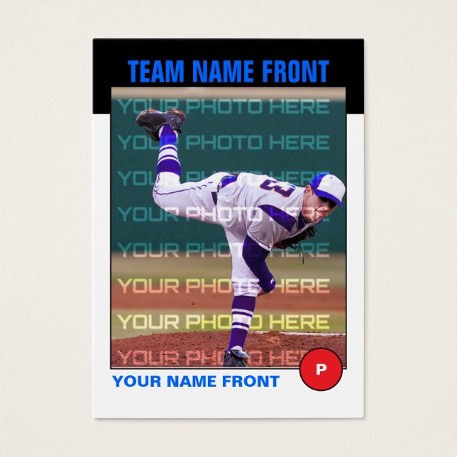 Carte Retro Baseball Trading (Devant)