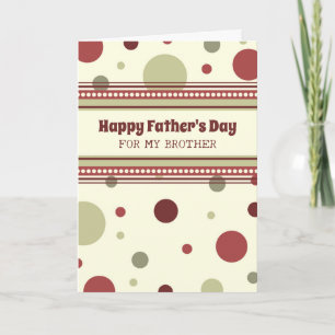 Carte Retro Brother Happy Fête des pères