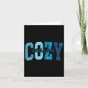Carte Rétro Confort Saison Mignon Hiver Vibes C'est La S