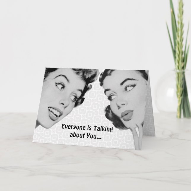 Carte Retro Do Tell Birthday (Devant)