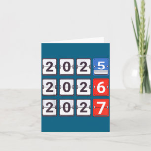 Carte Rétro Drôle Bonne Année 2026 2027 67 Mème Six S
