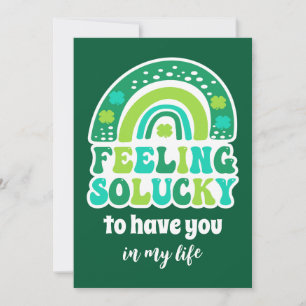 Carte Retro Feeling so Lucky St. Patrick's Day Card