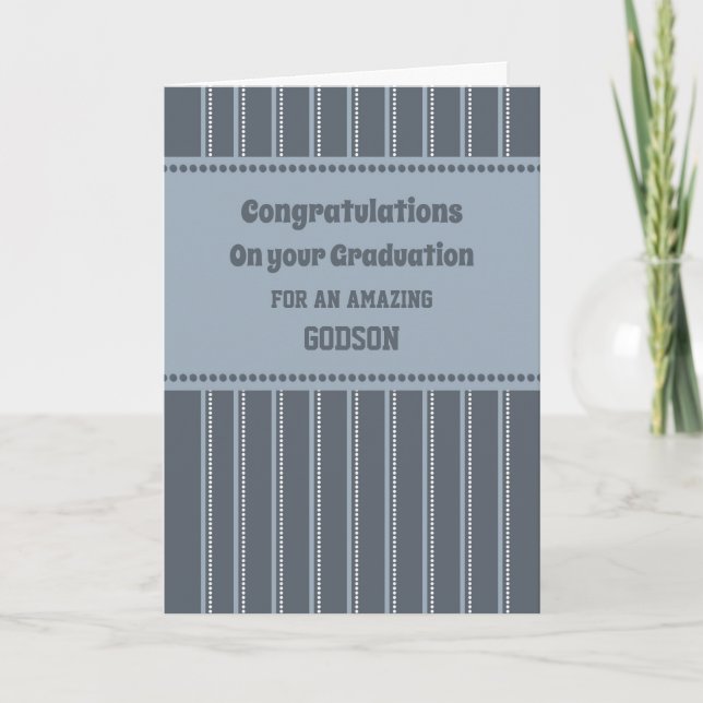 Carte Retro Godson Félicitations pour son diplôme (Devant)