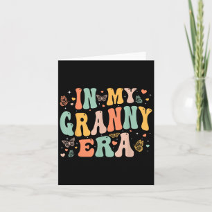 Carte Rétro Groovy À l'ère de ma grand-mère Fête des mèr