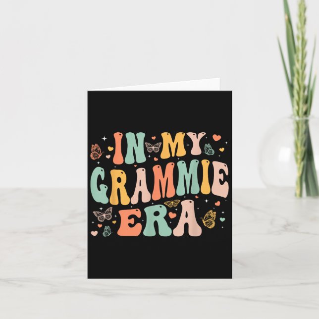 Carte Rétro Groovy Dans Mon Ère Grammie Fête Des Mères F (Devant)