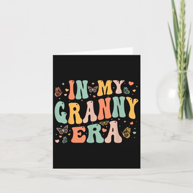 Carte Retro Groovy In My Granny Era Mother's Day Women  (Devant)