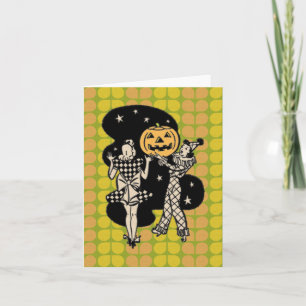 Carte Rétro Halloween Ladlies