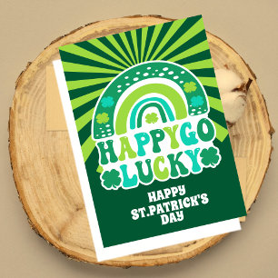 Carte Retro Happy Go Lucky St. Patrick's Day