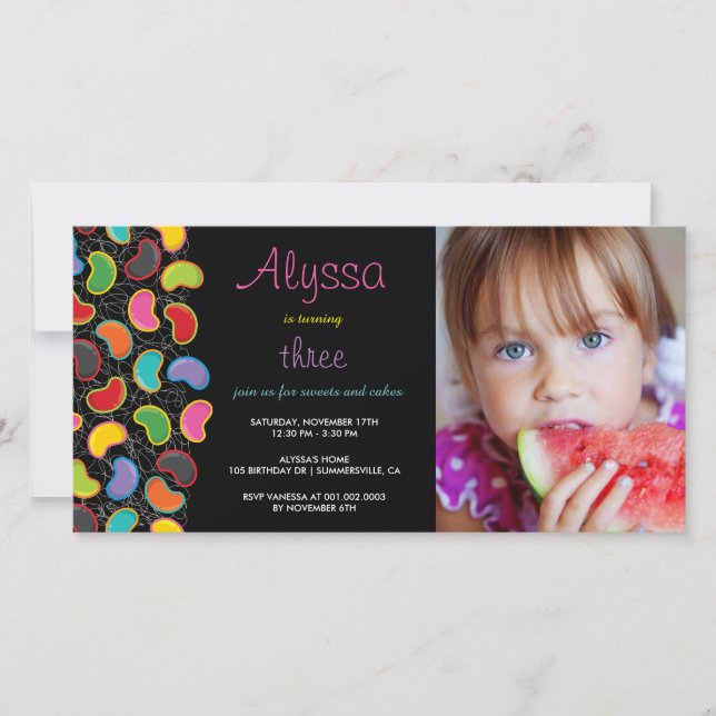 Carte Retro Jellybean Pop Sweet Candy Whimsical Annivers (Devant)