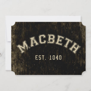 Carte Retro Macbeth